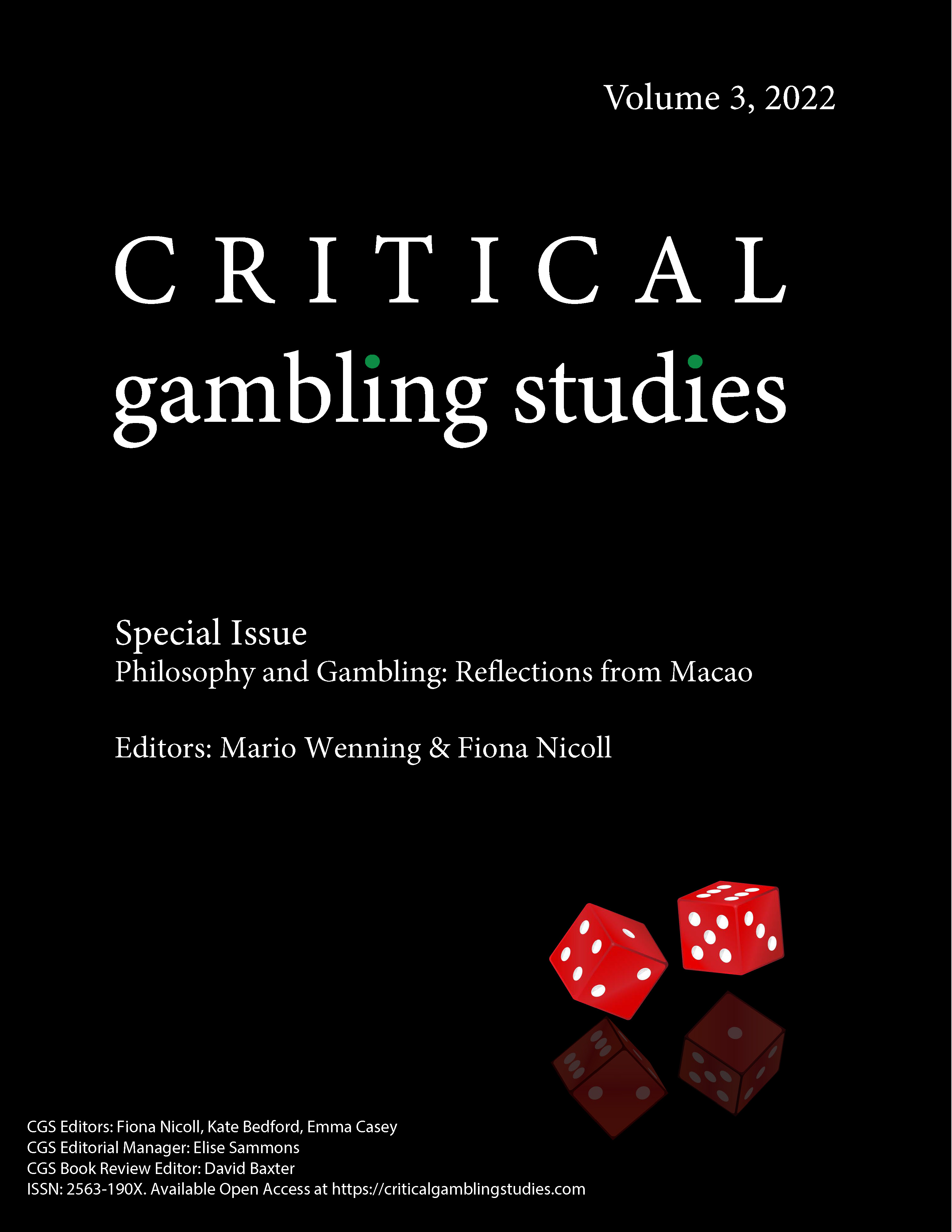 					View Vol. 3 No. 2 (2022): Special Issue: Philosophy and Gambling: Reflections from Macao
				